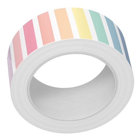 LAWN FAWN: Washi Tape | Vertical Pastel Rainbow Stripes