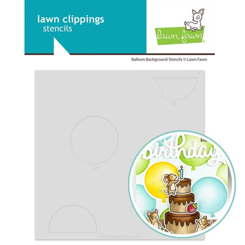 LAWN FAWN: Balloon Background | Layering Stencils