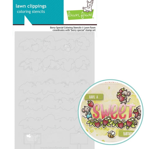 LAWN FAWN: Berry Special | Coloring Stencil