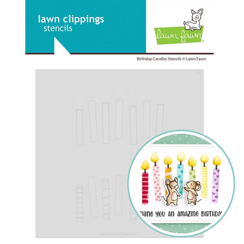 LAWN FAWN: Birthday Candles | Layering Stencils