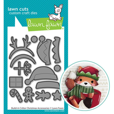 LAWN FAWN: Build A Critter Christmas Accessories | Lawn Cuts Die