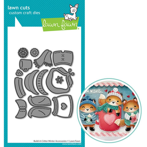 LAWN FAWN: Build A Critter Winter Accessories | Lawn Cuts Die
