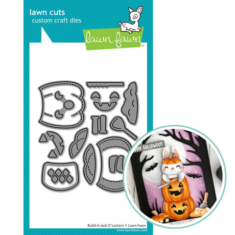 LAWN FAWN: Build a Jack O'Lantern  | Lawn Cuts Die
