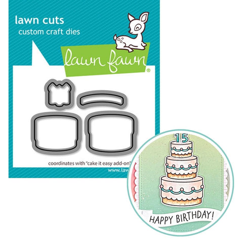 LAWN FAWN: Cake It Easy Add-On | Lawn Cuts Die