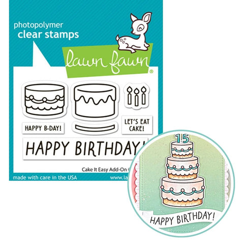 LAWN FAWN: Cake It Easy Add-On | Stamp