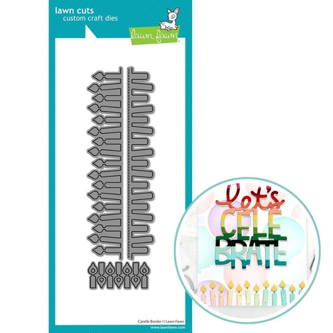 LAWN FAWN: Candle Border | Lawn Cuts Die