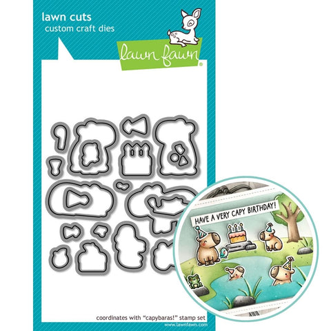 LAWN FAWN: Capybaras!  | Lawn Cuts Die