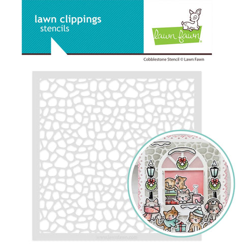 LAWN FAWN: Cobblestone | Stencil