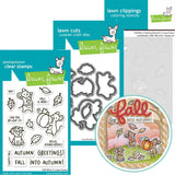 LAWN FAWN: Stamp, Die and Stencils Bundle | Fall Mice