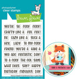 LAWN FAWN: Henry's Build a Sentiment | Fox | Stamp