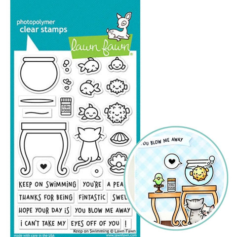 LAWN FAWN: Keep On Swimming | Stamp