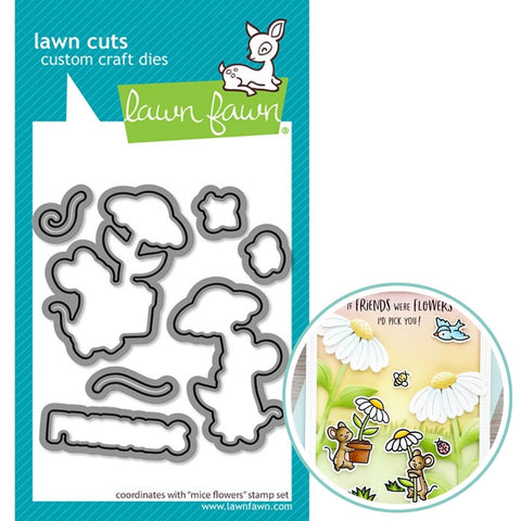 LAWN FAWN: Lawn Cuts Die | Mice Flowers