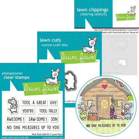 LAWN FAWN: Mice Tools Add-on | Stamp, Die and Stencils Bundle