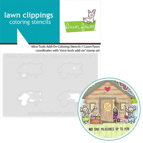 LAWN FAWN: Coloring Stencils | Mice Tools Add-on