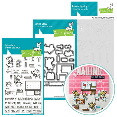 LAWN FAWN: Mice Tools | Stamp, Die and Stencils Bundle