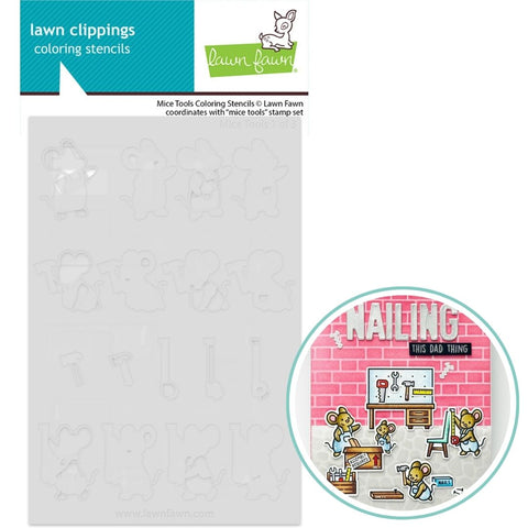LAWN FAWN: Coloring Stencils | Mice Tools