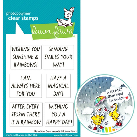 LAWN FAWN: Stamp | Rainbow Sentiments