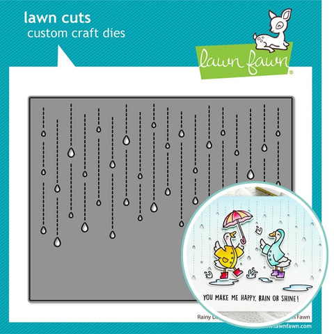 LAWN FAWN: Lawn Cuts Dies | Rainy Day | Landscape