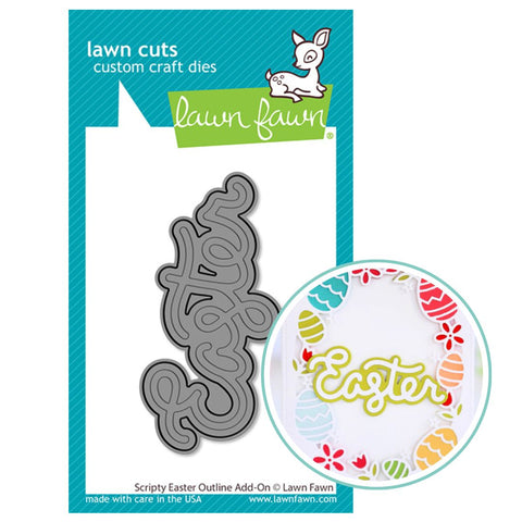 LAWN FAWN: Scripty Easter Outline | Lawn Cuts Die