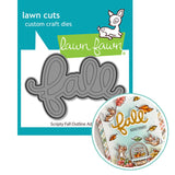 LAWN FAWN: Scripty Fall Outline | Lawn Cuts Die