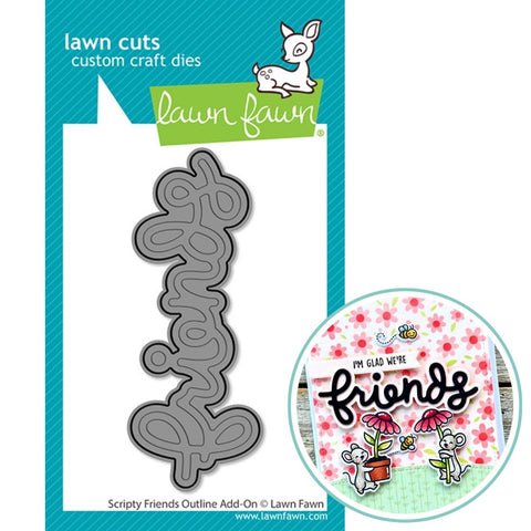 LAWN FAWN: Lawn Cuts Die | Scripty Friends | Outline