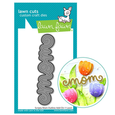 LAWN FAWN: Scripty Mom Outline | Lawn Cuts Die