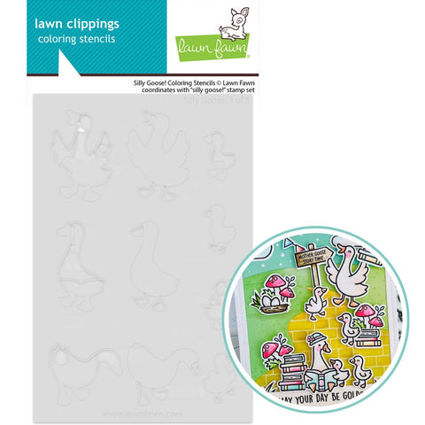 LAWN FAWN: Silly Goose! | Coloring Stencil
