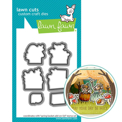 LAWN FAWN: Spring Basket Add-on | Fall  | Lawn Cuts Die
