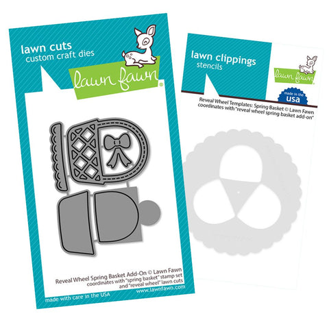 LAWN FAWN: Reveal Wheel | Spring Basket Add-on | Lawn Cuts and Template Bundle