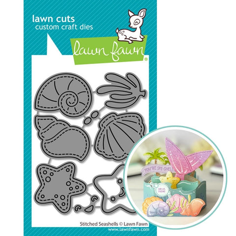 LAWN FAWN: Stitched Seashells | Lawn Cuts Die