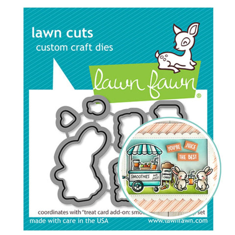LAWN FAWN: Treat Cart Add-on | Smoothies n Juice | Lawn Cuts Die