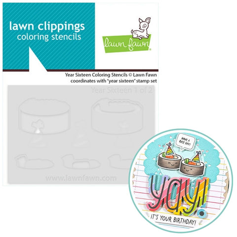 LAWN FAWN: Coloring Stencils | Year Sixteen