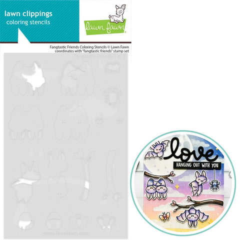 LAWN FAWN: Coloring Stencils | Fangtastic Friends