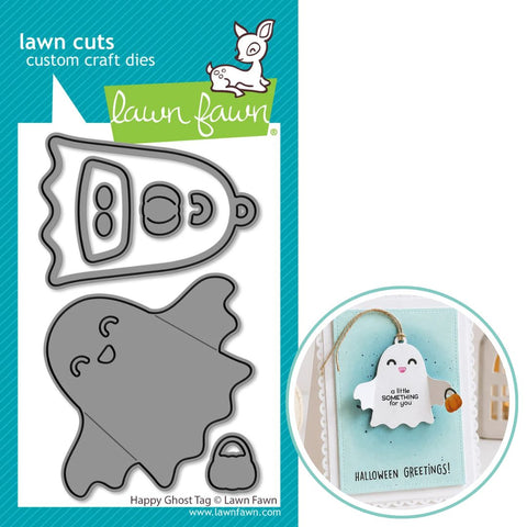 LAWN FAWN: Lawn Cuts Die | Happy Ghost Tag