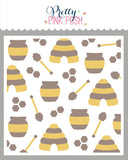 PRETTY PINK POSH: Layered Stencil 2PK | Bees Additions