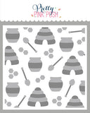 PRETTY PINK POSH: Layered Stencil 2PK | Bees Additions