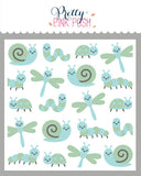 PRETTY PINK POSH: Layered Stencil 3PK | Bugs