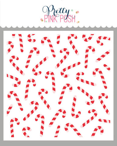 PRETTY PINK POSH: Candy Canes | Layered Stencil 2 PK