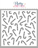 PRETTY PINK POSH: Candy Canes | Layered Stencil 2 PK