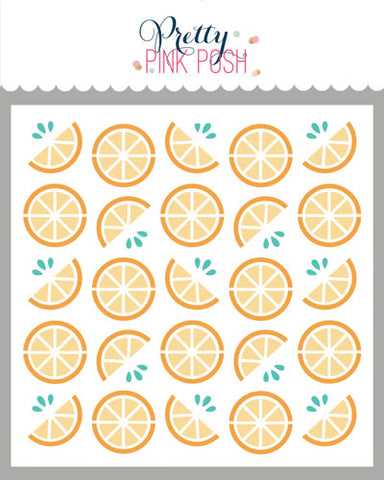 PRETTY PINK POSH:  Citrus | Layered Stencil 3 PK