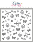 PRETTY PINK POSH: Cupid Items | Layered Stencil 2 PK