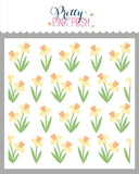 PRETTY PINK POSH: Daffodils | Layered Stencil 3 PK