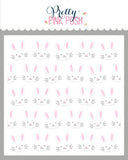 PRETTY PINK POSH:  Bunny Faces| Layered Stencil 3PK