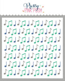 PRETTY PINK POSH:  Music Notes | Layered Stencil 3 PK