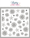 PRETTY PINK POSH: Seashells | Layered Stencil 2 PK