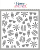 PRETTY PINK POSH: Layered Stencil 2PK | Summer Fun