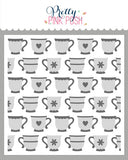 PRETTY PINK POSH: Teacups | Layered Stencil 2 PK