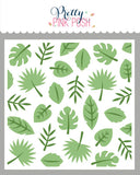 PRETTY PINK POSH: Layered Stencil 2PK | Tropical Leaves