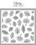 PRETTY PINK POSH: Layered Stencil 2PK | Tropical Leaves