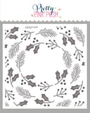PRETTY PINK POSH: Winter Wreath | Layered Stencil 3 PK